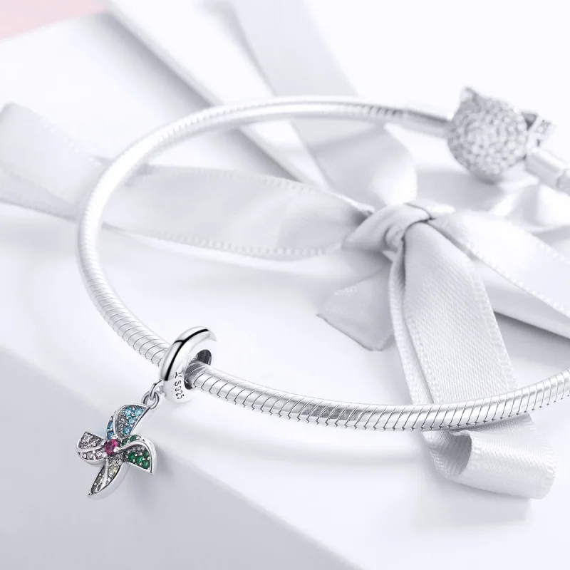 (immagine per) Charm Pendente tipo Pandora Mulino a vento - SCC971 - Visualizza 3