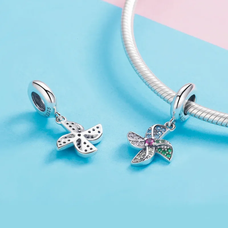 (immagine per) Charm Pendente tipo Pandora Mulino a vento - SCC971 - Visualizza 4