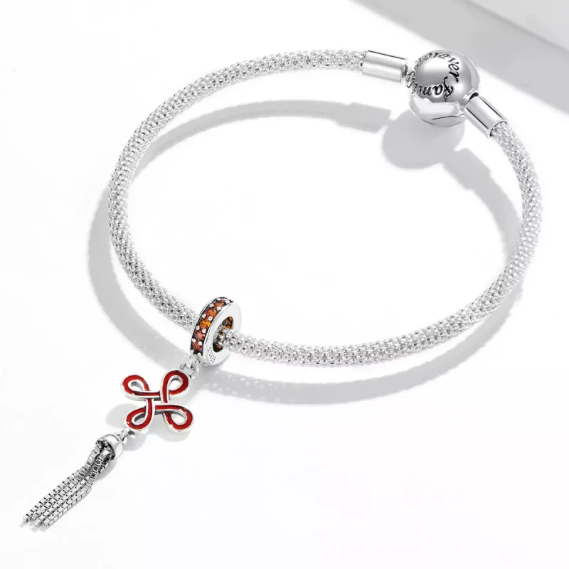 (immagine per) Charm Pendente tipo Pandora Nodo cinese - SCC2069 - Visualizza 3