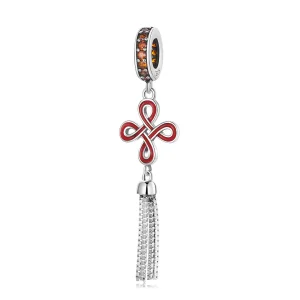 (immagine per) Charm Pendente tipo Pandora Nodo cinese - SCC2069