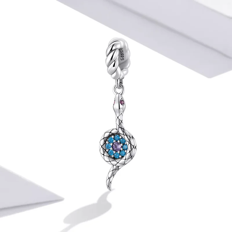 (immagine per) Charm Pendente tipo Pandora Occhio del Demone Serpente - SCC2161 - Visualizza 2