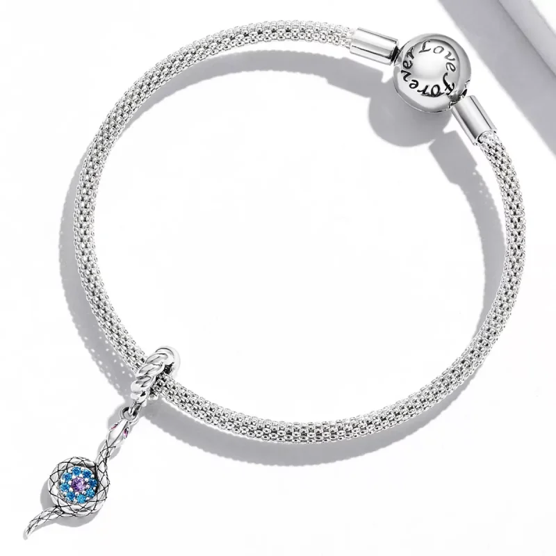(immagine per) Charm Pendente tipo Pandora Occhio del Demone Serpente - SCC2161 - Visualizza 3