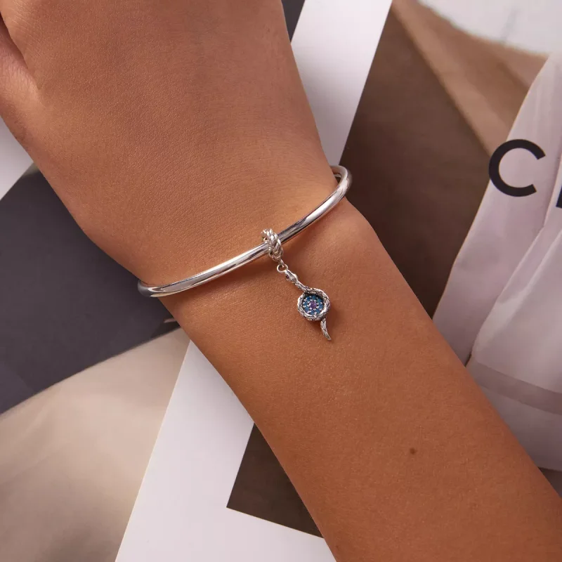 (immagine per) Charm Pendente tipo Pandora Occhio del Demone Serpente - SCC2161 - Visualizza 5