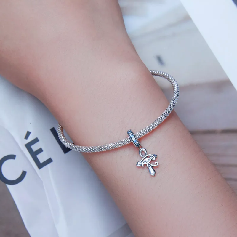 (immagine per) Charm Pendente tipo Pandora Occhio di Horus sulla croce - SCC2371 - Visualizza 5