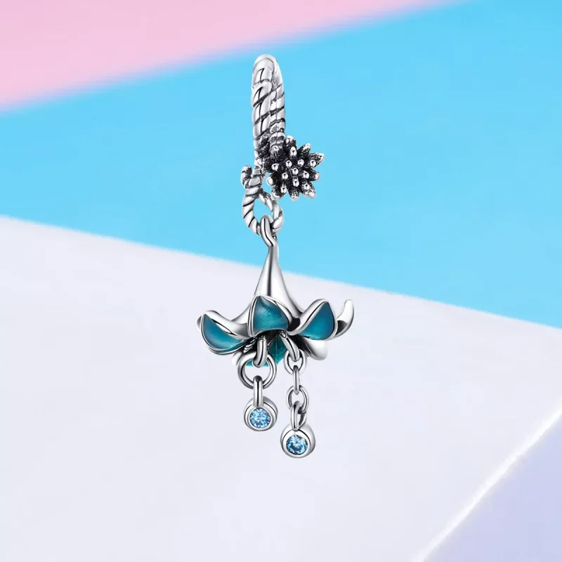 (immagine per) Charm Pendente tipo Pandora Orchidea da sogno - BSC034 - Visualizza 2