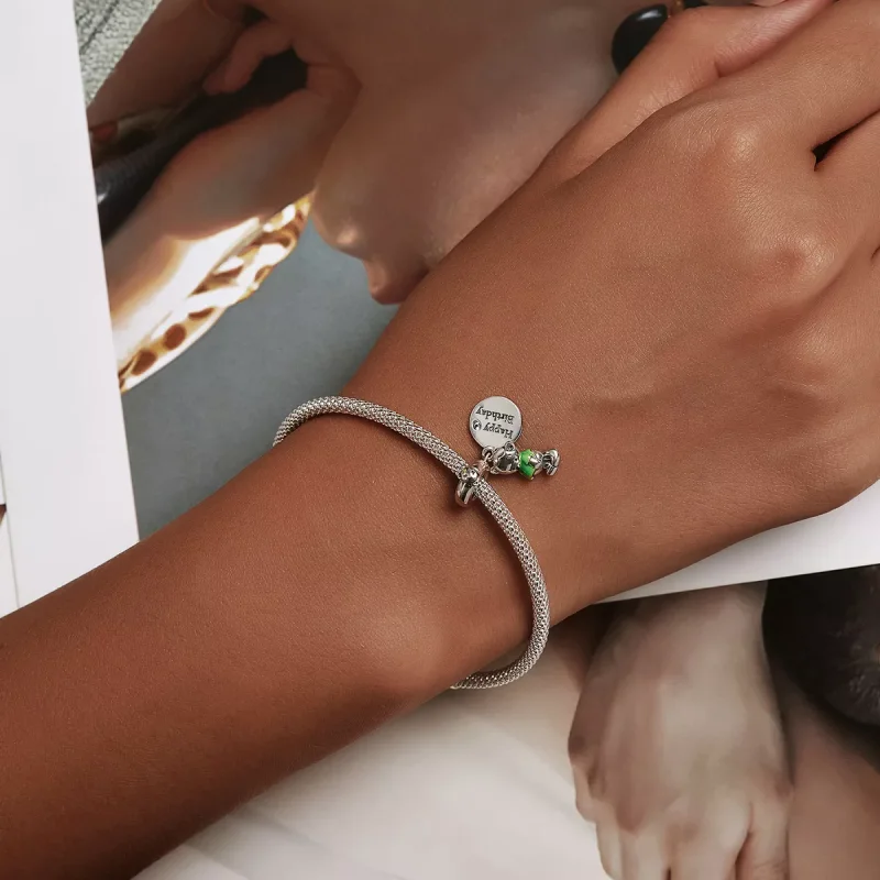 (immagine per) Charm Pendente tipo Pandora Orso di compleanno - BSC560 - Visualizza 5