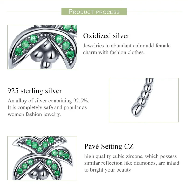 (immagine per) Charm Pendente tipo Pandora Palma - SCC697 - Visualizza 7