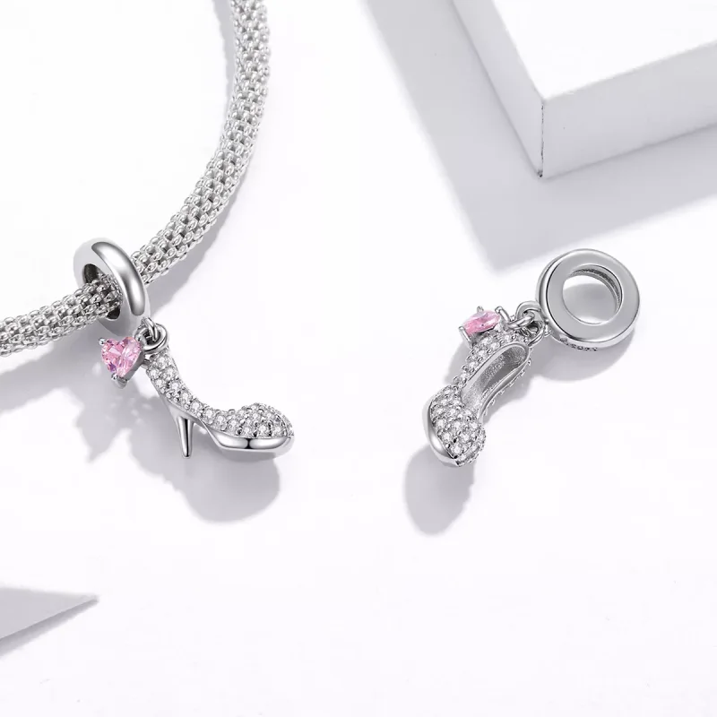 (immagine per) Charm Pendente tipo Pandora Pantofola di cristallo - BSC411 - Visualizza 4