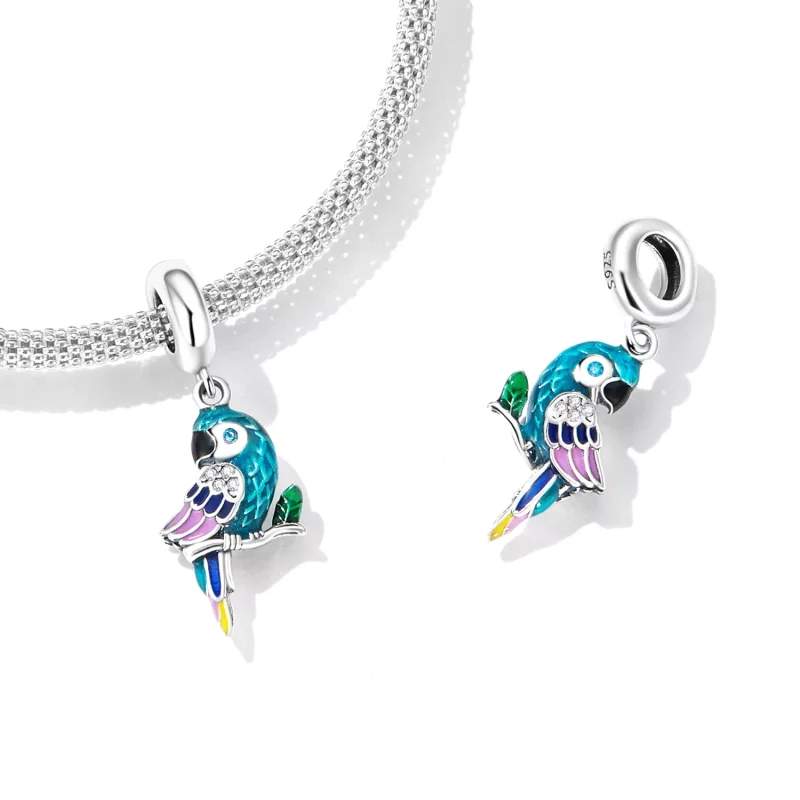 (immagine per) Charm Pendente tipo Pandora Pappagallo - SCC2271 - Visualizza 4