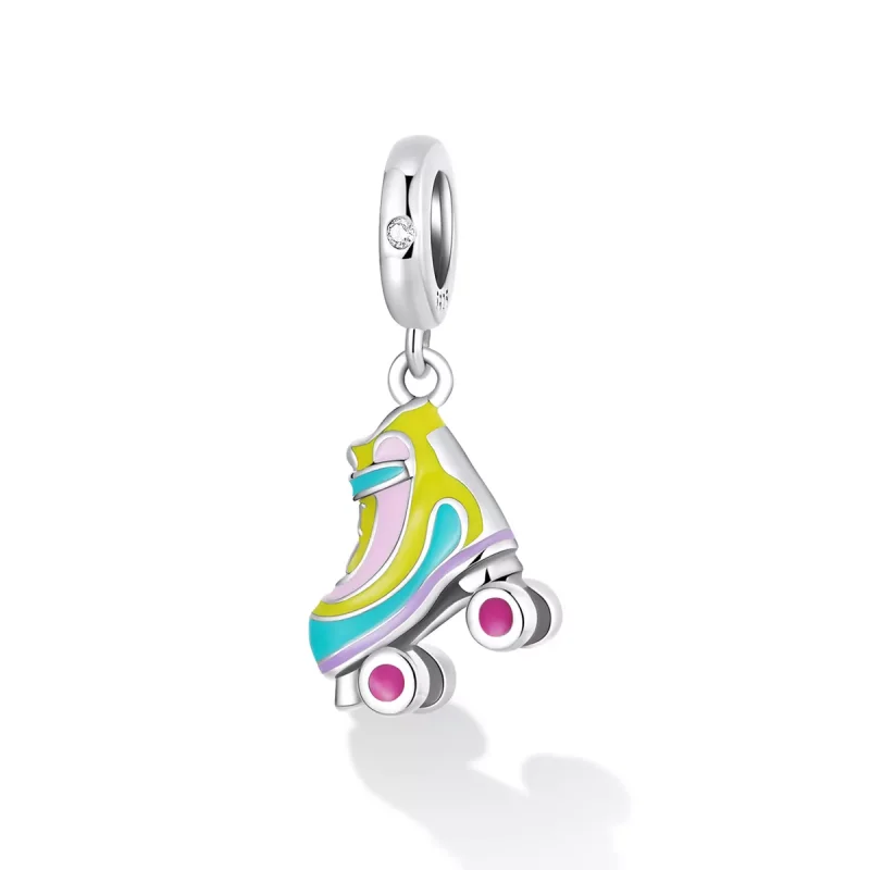 (immagine per) Charm Pendente tipo Pandora Pattini da ghiaccio - SCC2213 - Visualizza 2