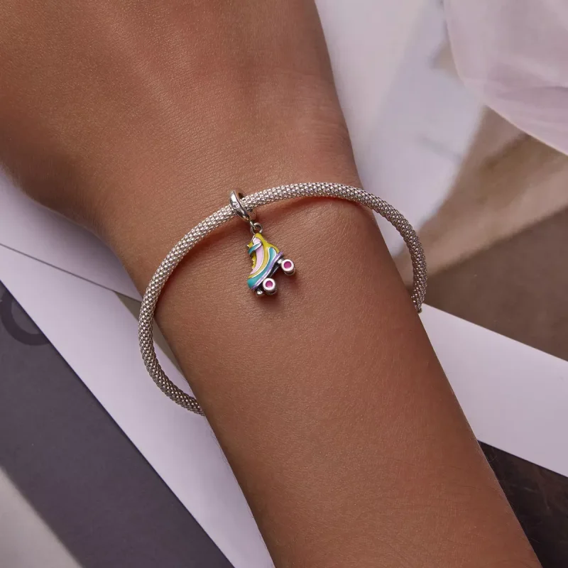 (immagine per) Charm Pendente tipo Pandora Pattini da ghiaccio - SCC2213 - Visualizza 6