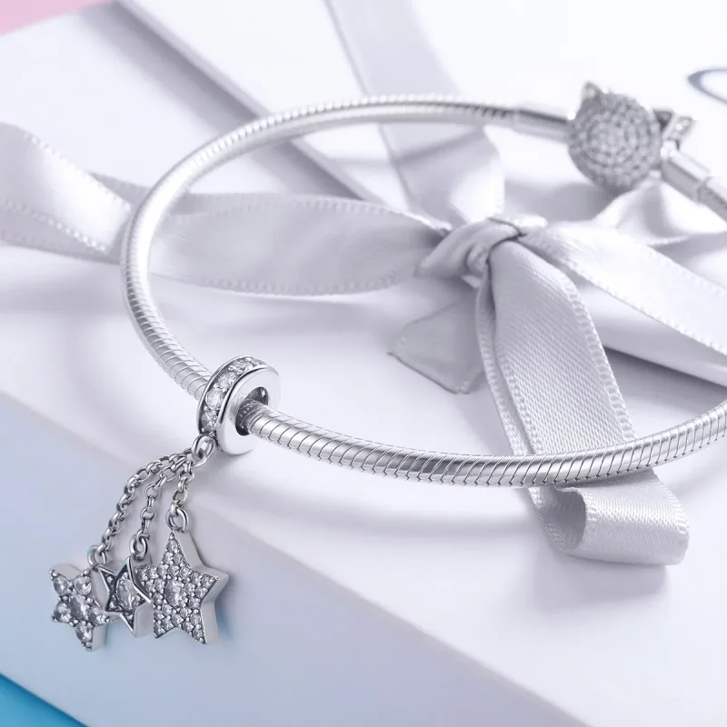 (immagine per) Charm Pendente tipo Pandora Pentagrammi - SCC881 - Visualizza 3