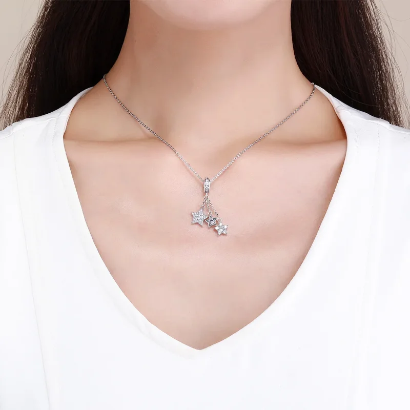 (immagine per) Charm Pendente tipo Pandora Pentagrammi - SCC881 - Visualizza 5