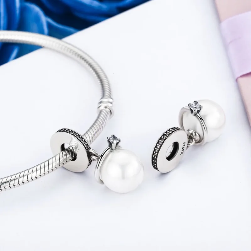 (immagine per) Charm Pendente tipo Pandora Perle eleganti - SCC137 - Visualizza 4