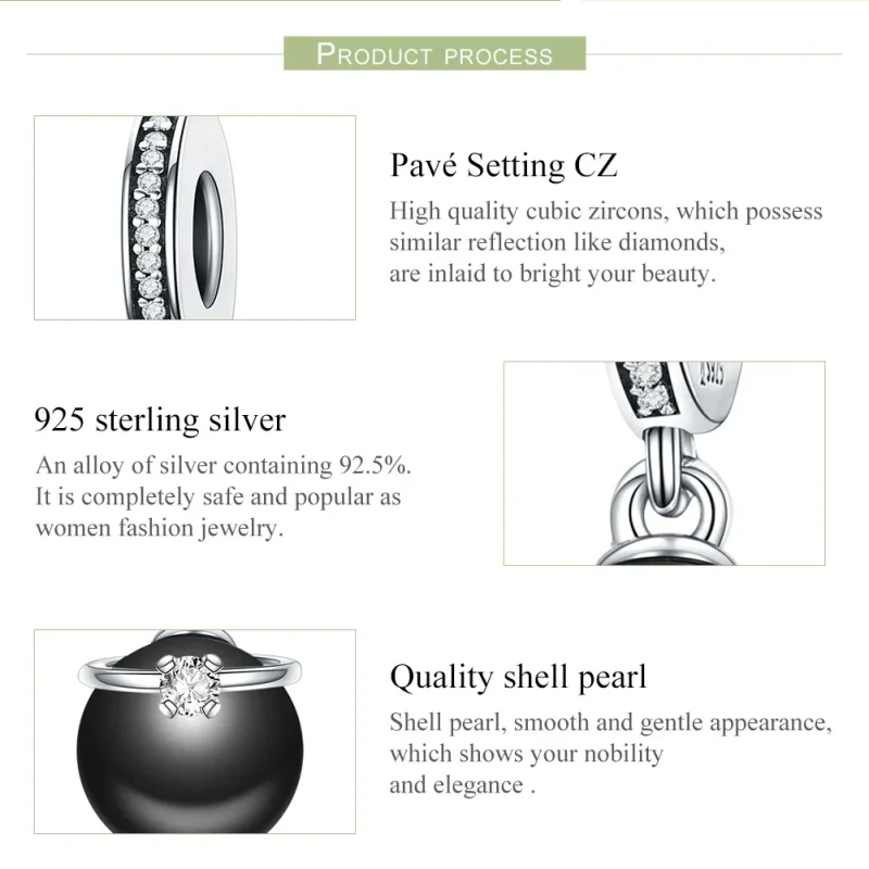 (immagine per) Charm Pendente tipo Pandora Perle Prestigiose - SCC572 - Visualizza 8