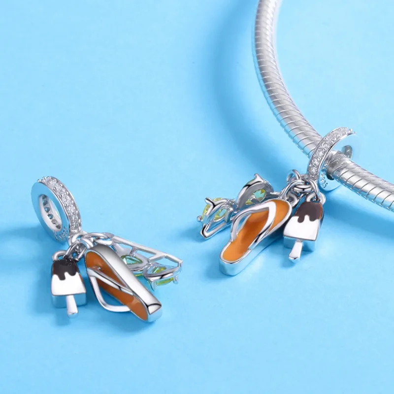 (immagine per) Charm Pendente tipo Pandora Piacevole estate - SCC770 - Visualizza 4