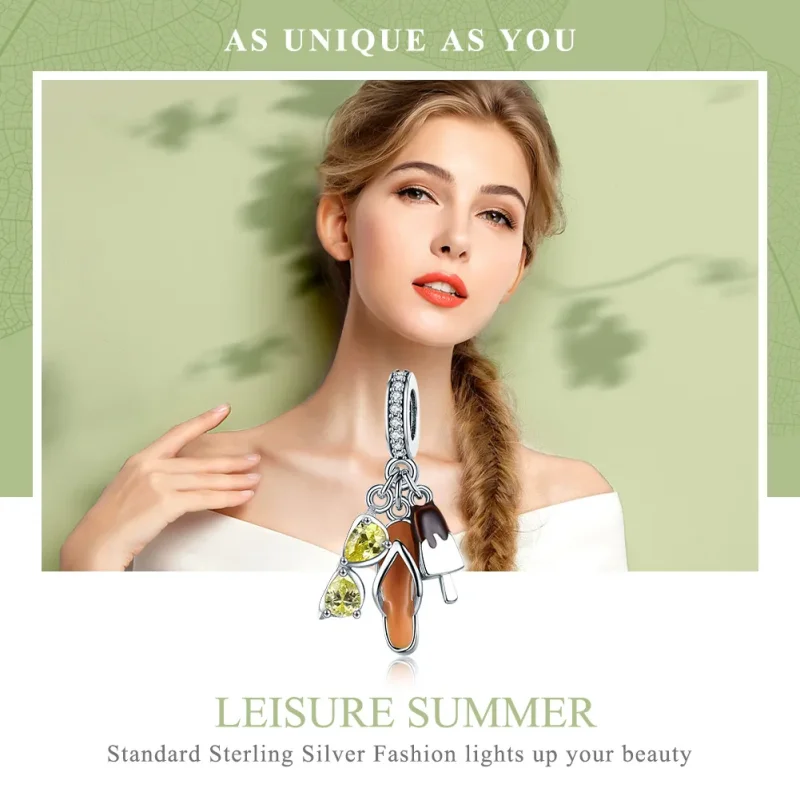 (immagine per) Charm Pendente tipo Pandora Piacevole estate - SCC770 - Visualizza 6