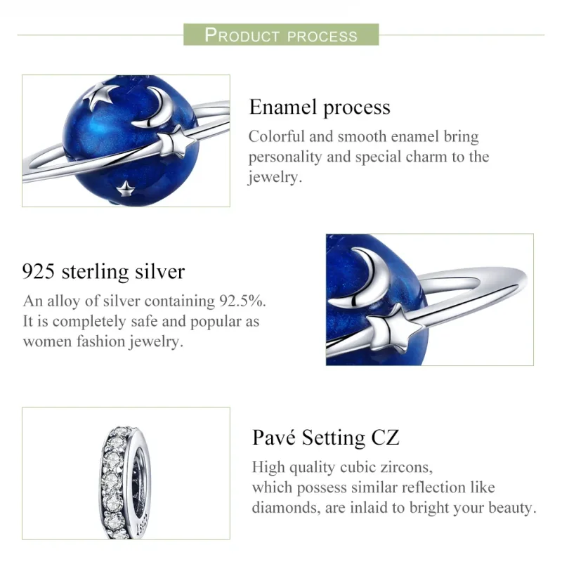 (immagine per) Charm Pendente tipo Pandora Pianeta Segreto - SCC933 - Visualizza 7