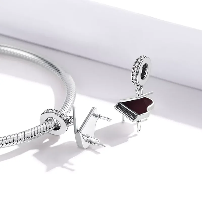(immagine per) Charm Pendente tipo Pandora Pianoforte a coda - SCC1733 - Visualizza 4
