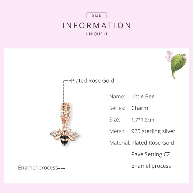 (immagine per) Charm Pendente tipo Pandora Piccola ape - BSC370 - Visualizza 7