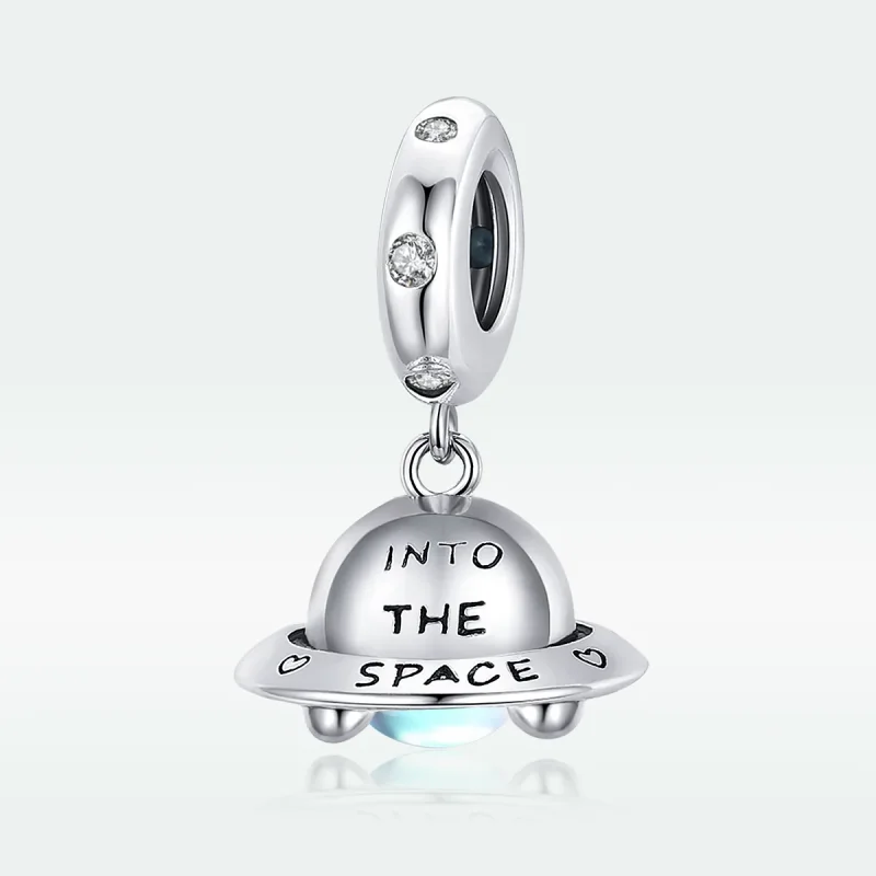 (immagine per) Charm Pendente tipo Pandora Piccola navicella spaziale - SCC1696 - Visualizza 5