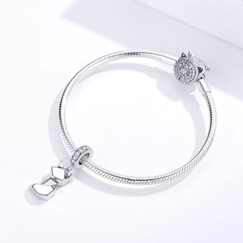 (immagine per) Charm Pendente tipo Pandora Piccola volpe - BSC108 - Visualizza 3