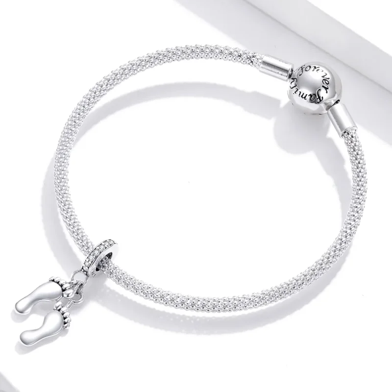 (immagine per) Charm Pendente tipo Pandora Piccoli piedi - SCC1692 - Visualizza 3