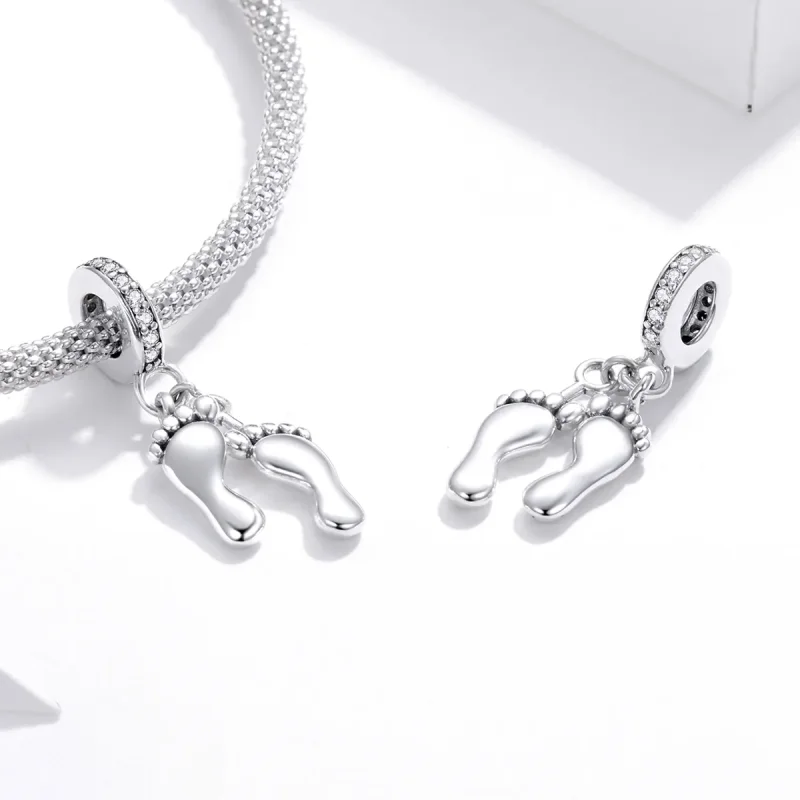(immagine per) Charm Pendente tipo Pandora Piccoli piedi - SCC1692 - Visualizza 4