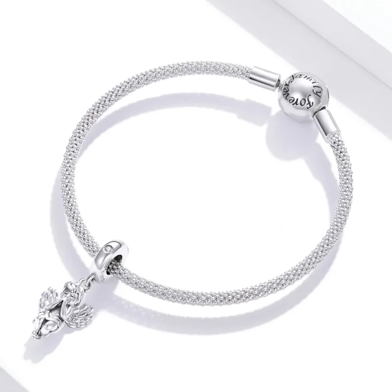 (immagine per) Charm Pendente tipo Pandora Piccolo angelo - SCC1686 - Visualizza 3