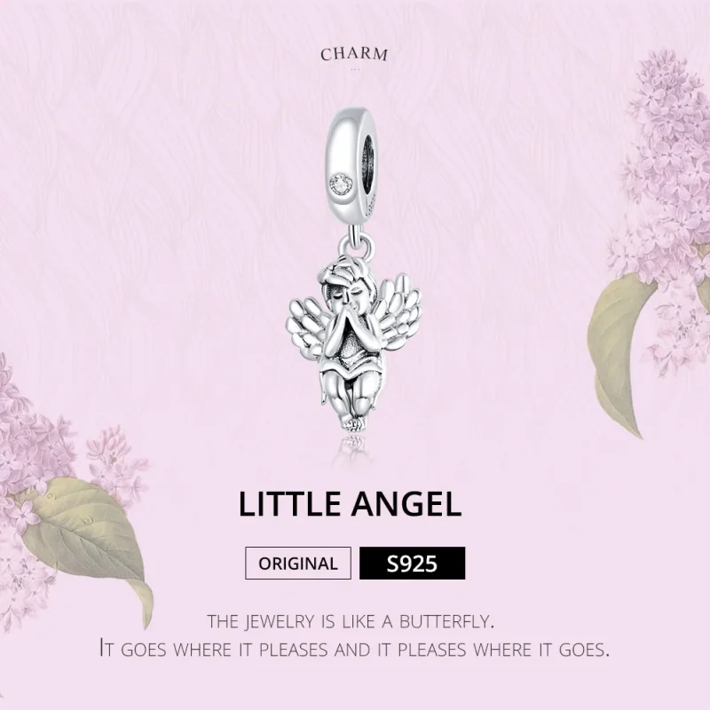 (immagine per) Charm Pendente tipo Pandora Piccolo angelo - SCC1686 - Visualizza 6
