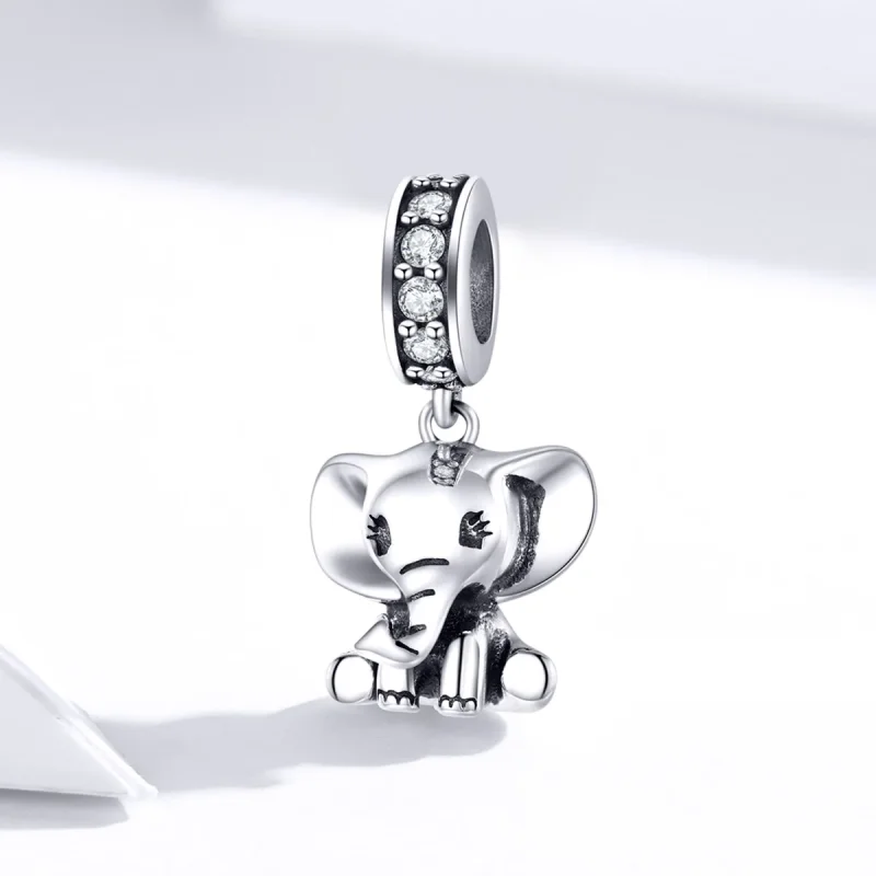 (immagine per) Charm Pendente tipo Pandora Piccolo Elefante - SCC1338 - Visualizza 2
