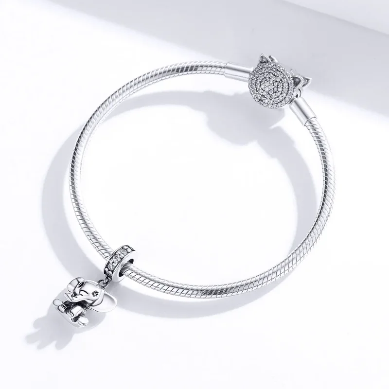 (immagine per) Charm Pendente tipo Pandora Piccolo Elefante - SCC1338 - Visualizza 3