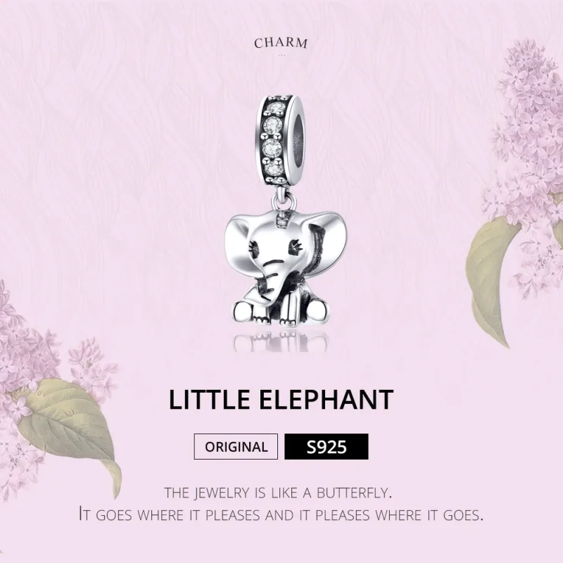 (immagine per) Charm Pendente tipo Pandora Piccolo Elefante - SCC1338 - Visualizza 6