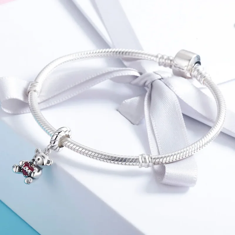 (immagine per) Charm Pendente tipo Pandora Piccolo orso - SCC521 - Visualizza 4