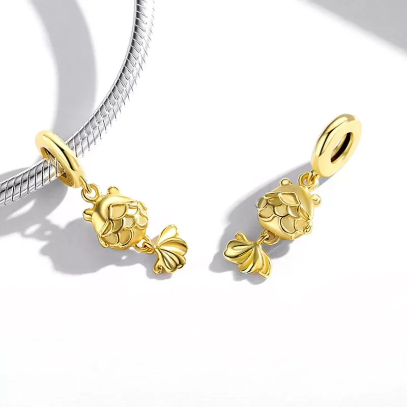 (immagine per) Charm Pendente tipo Pandora Piccolo pesce rosso - SCC2048 - Visualizza 4
