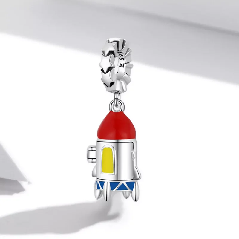(immagine per) Charm Pendente tipo Pandora Piccolo razzo - SCC2058 - Visualizza 2