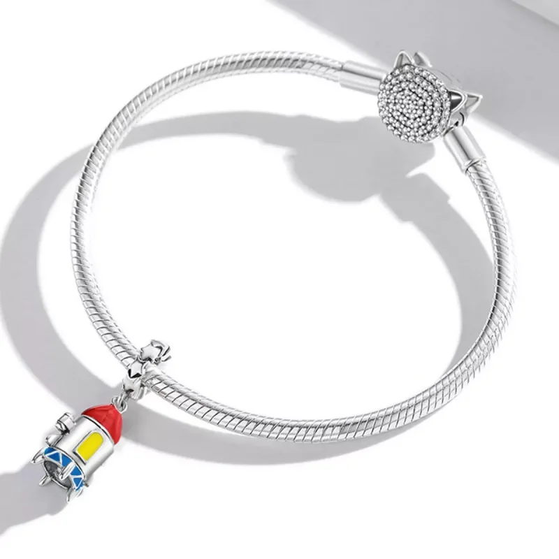 (immagine per) Charm Pendente tipo Pandora Piccolo razzo - SCC2058 - Visualizza 3
