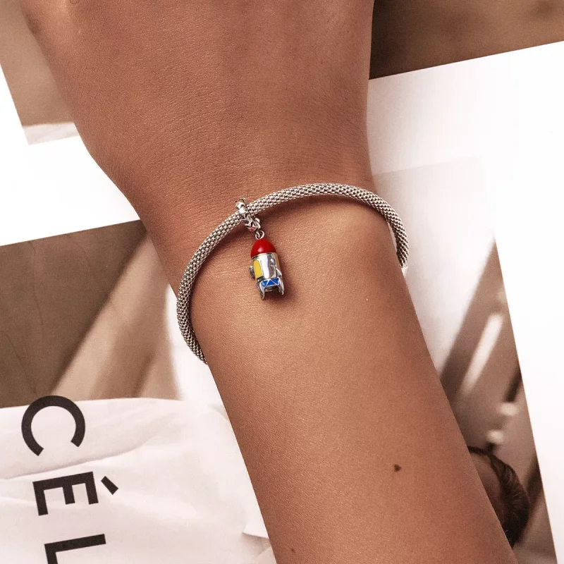 (immagine per) Charm Pendente tipo Pandora Piccolo razzo - SCC2058 - Visualizza 5