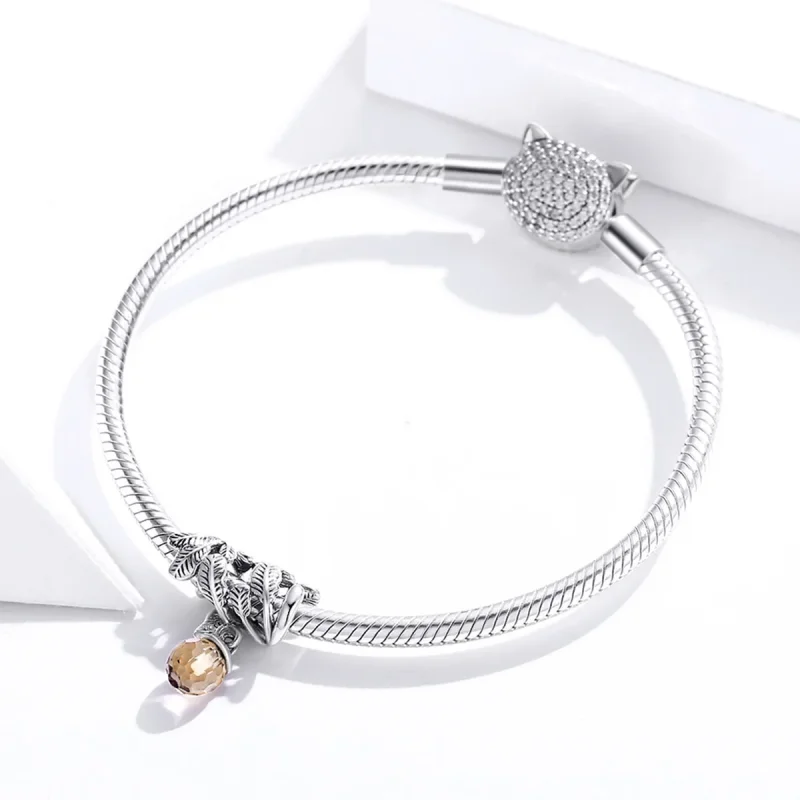 (immagine per) Charm Pendente tipo Pandora Pigna fortunata - BSC336 - Visualizza 3