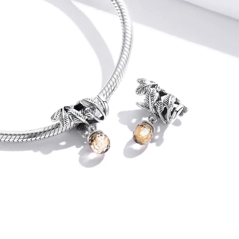 (immagine per) Charm Pendente tipo Pandora Pigna fortunata - BSC336 - Visualizza 4