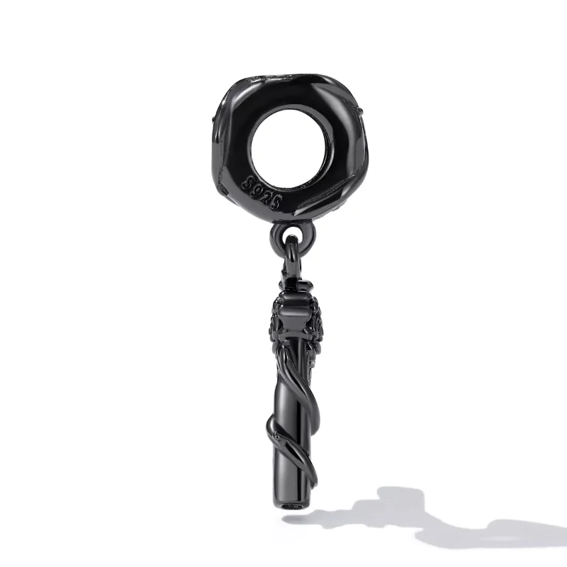 (immagine per) Charm Pendente tipo Pandora Pistola rosa - SCC2241 - Visualizza 3