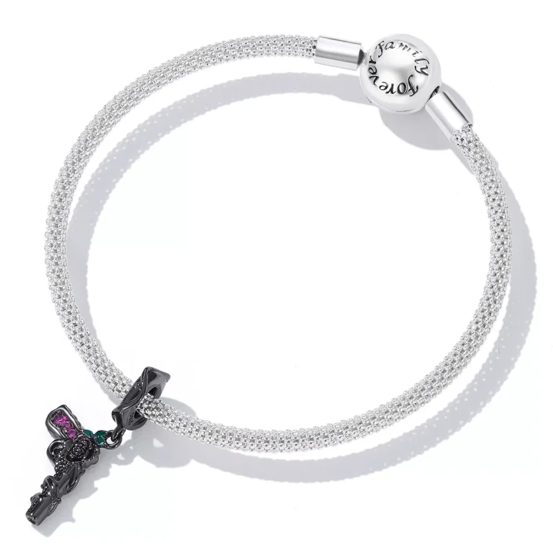 (immagine per) Charm Pendente tipo Pandora Pistola rosa - SCC2241 - Visualizza 5