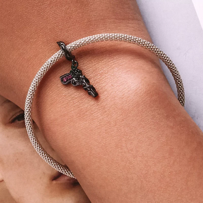 (immagine per) Charm Pendente tipo Pandora Pistola rosa - SCC2241 - Visualizza 6