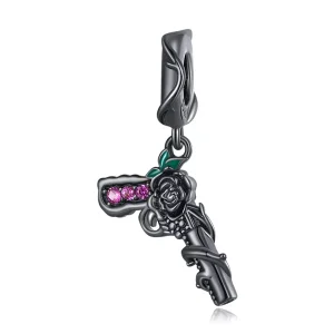 (immagine per) Charm Pendente tipo Pandora Pistola rosa - SCC2241