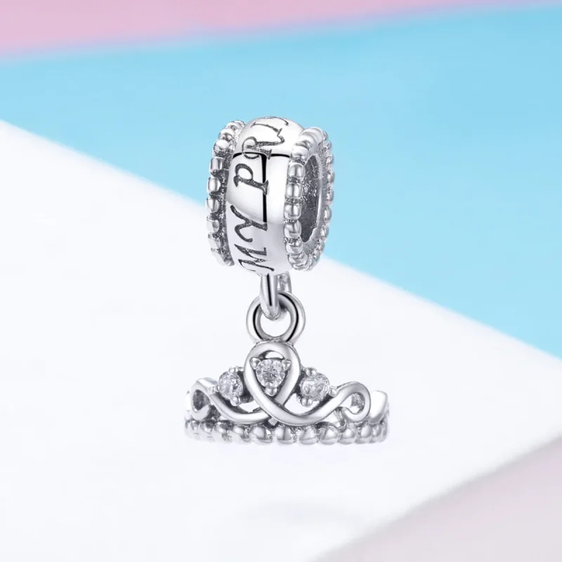(immagine per) Charm Pendente tipo Pandora Principessa Corona - SCC739 - Visualizza 2