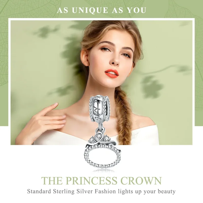 (immagine per) Charm Pendente tipo Pandora Principessa Corona - SCC739 - Visualizza 6