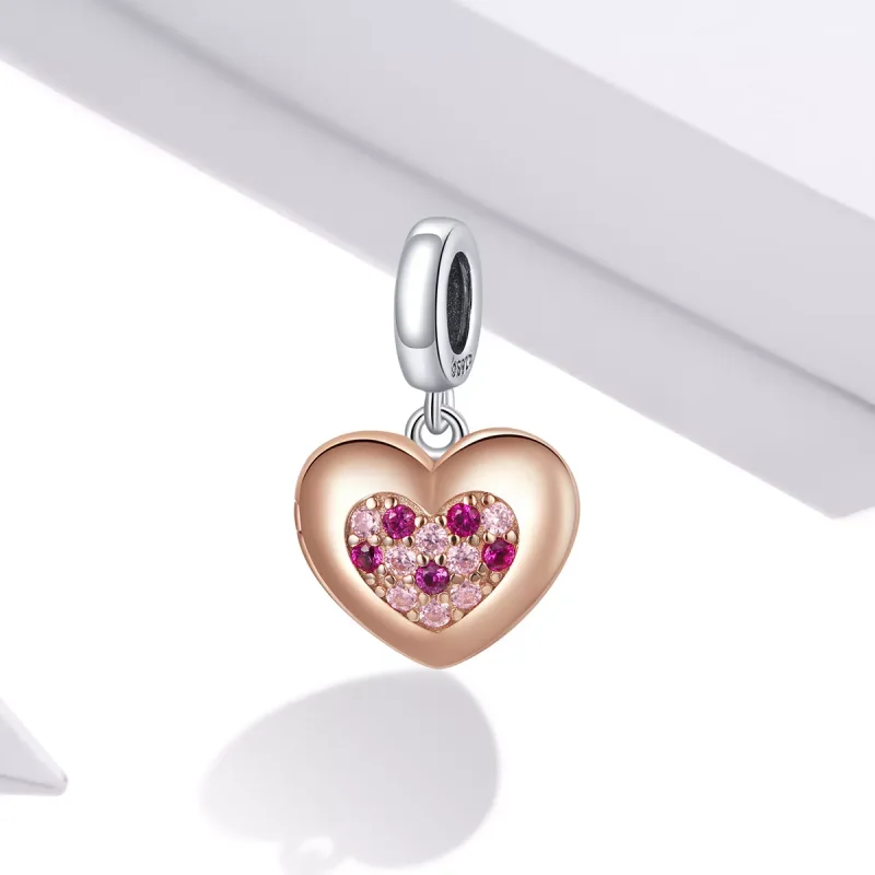 (immagine per) Charm Pendente tipo Pandora Promessa d'amore - BSC396 - Visualizza 2