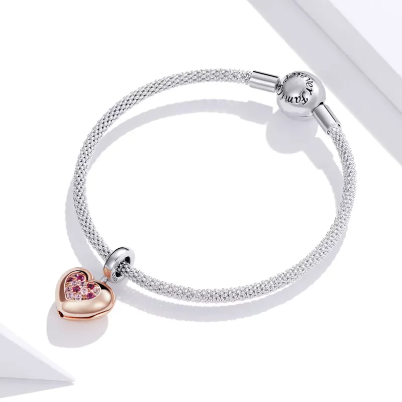 (immagine per) Charm Pendente tipo Pandora Promessa d'amore - BSC396 - Visualizza 3