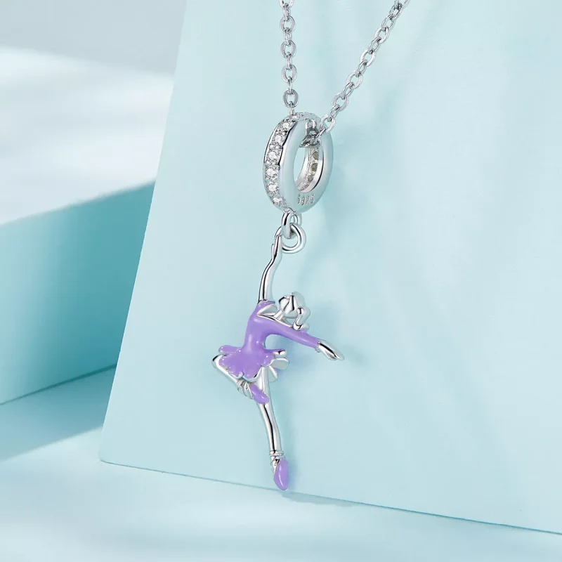 (immagine per) Charm Pendente tipo Pandora Ragazza ballerina - SCC2394 - Visualizza 2