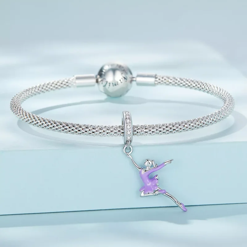 (immagine per) Charm Pendente tipo Pandora Ragazza ballerina - SCC2394 - Visualizza 3